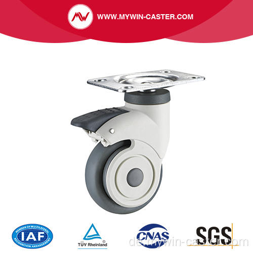 Neuer Design Plate Braked Medical Caster